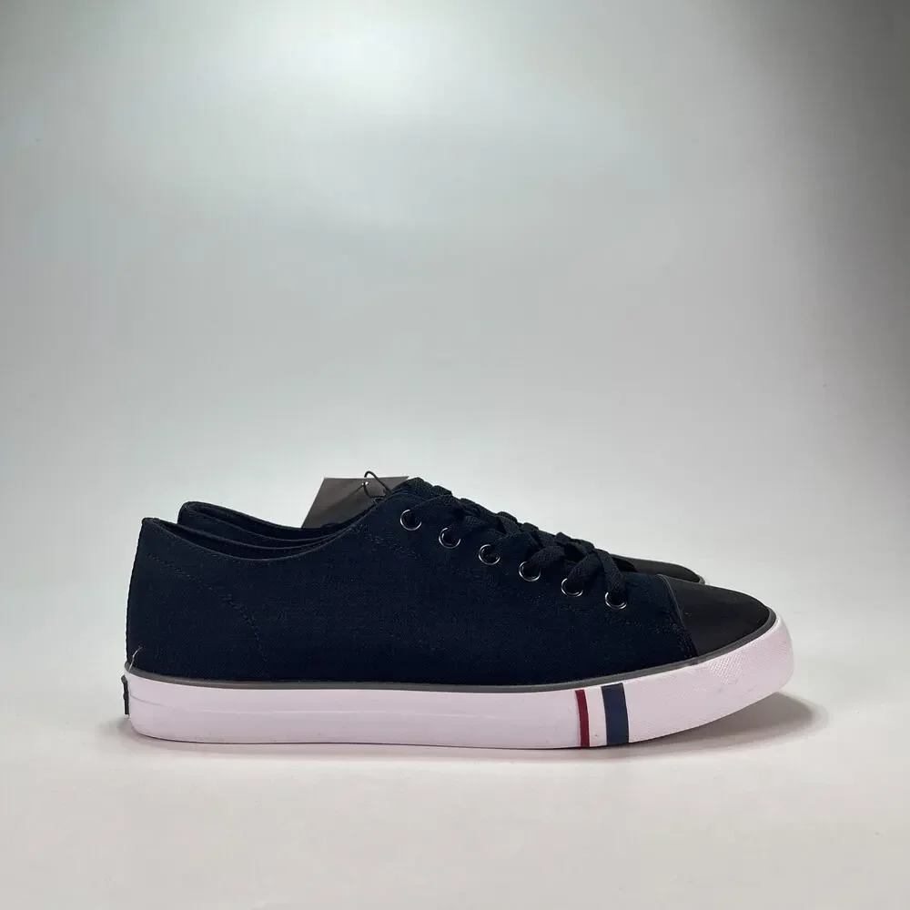 Ben Sherman Dorset Lo Black Canvas Low Top Sneakers BSMDORSLT-0791 Men's Size 10